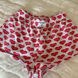 Playboy Kids Red Heart Print Bottoms